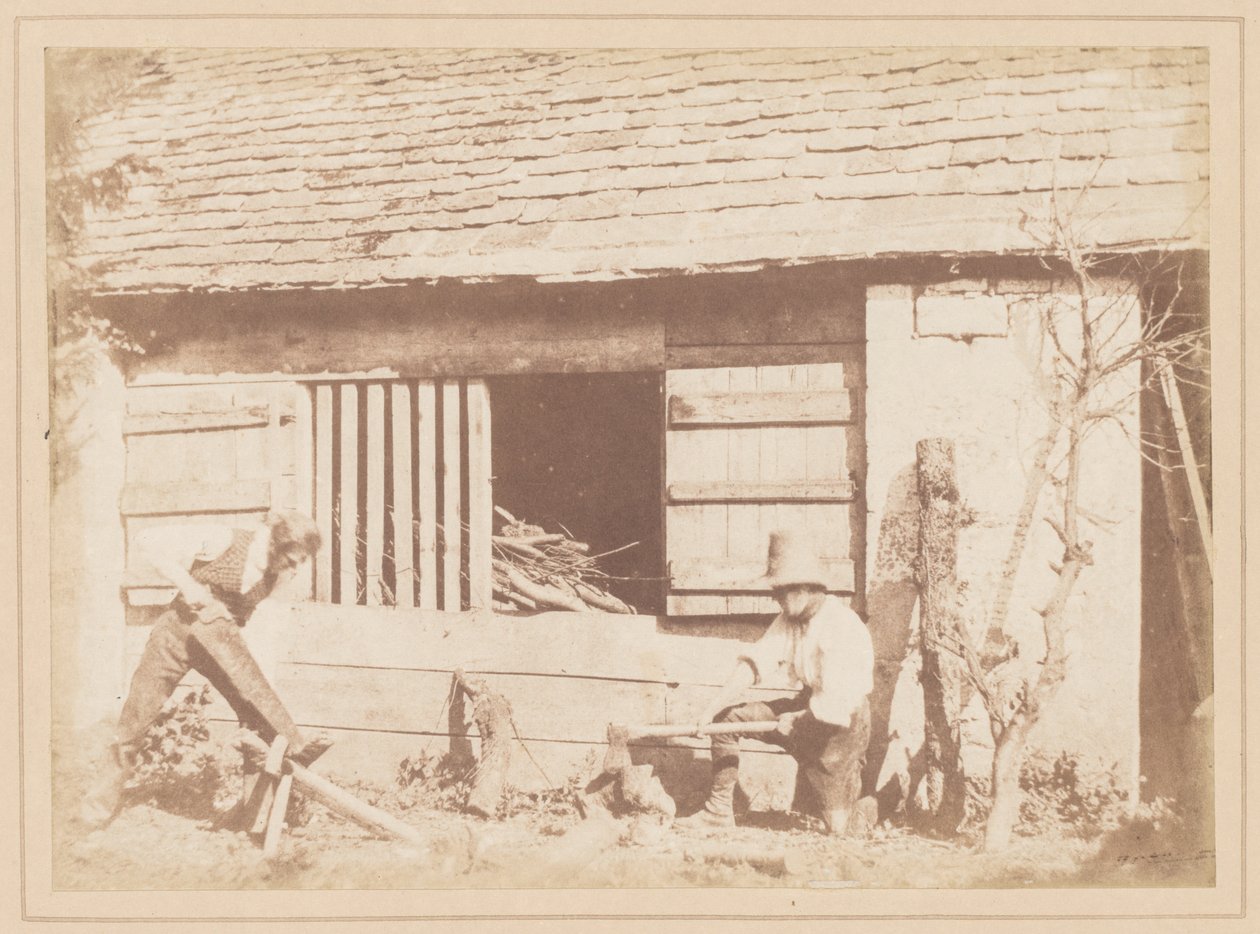Oduncular, 1845. by William Henry Fox Talbot