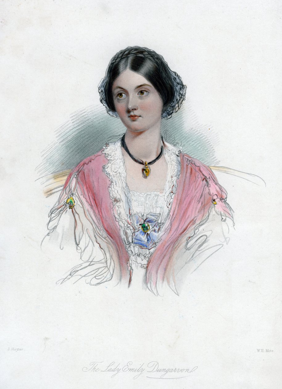 Leydi Emily Dungarvon, 19. yüzyıl. by William Henry Mote