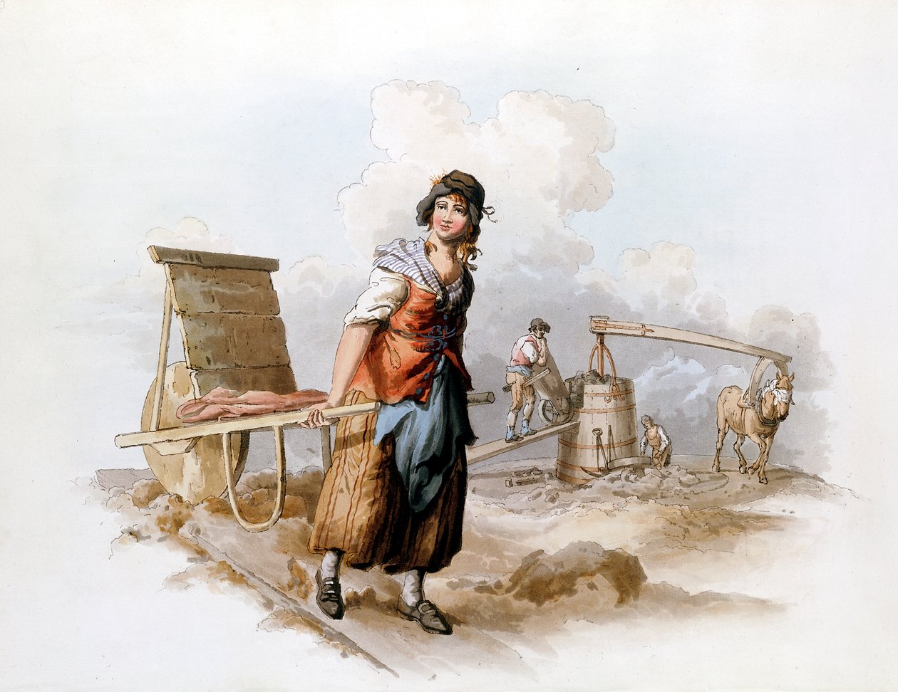 Brickfield, 1808 by William Henry Pyne
