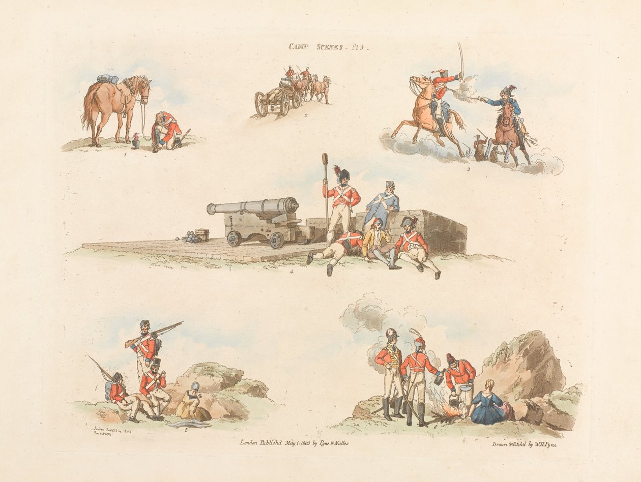 ?Kamp Sahneleri?, 1803 by William Henry Pyne