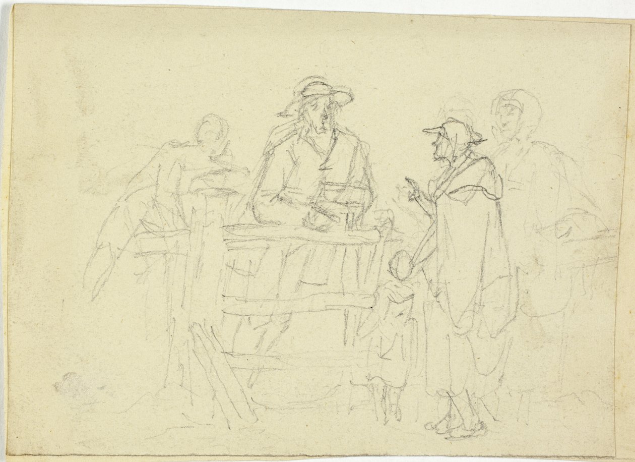 Bir Çitte Dört Figür by William Henry Pyne
