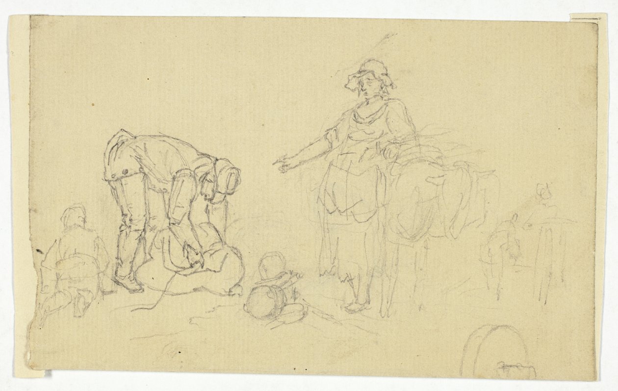 Paket Hayvanlı Köylüler by William Henry Pyne