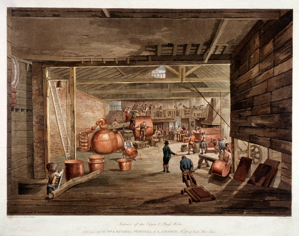 Ayakkabı Yolu, Londra, c1806 by William Henry Pyne