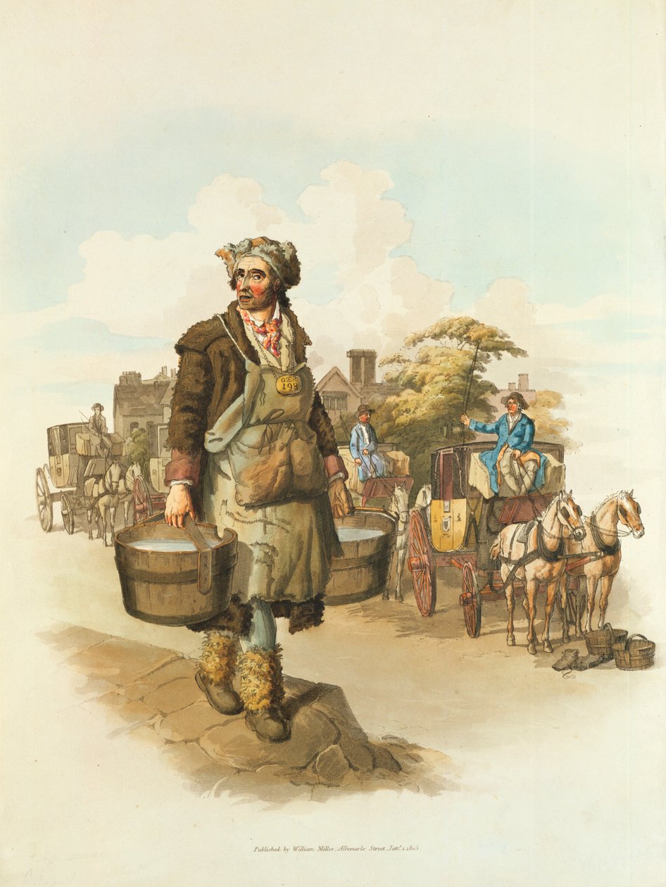 Su taşıyıcı, 1808 by William Henry Pyne