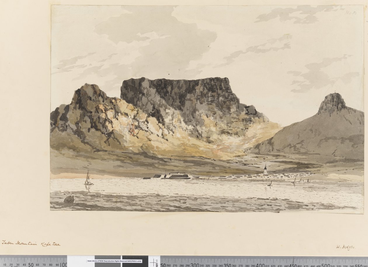 Sayfa 10 Masa Dağı, Cape Town by William Hodges