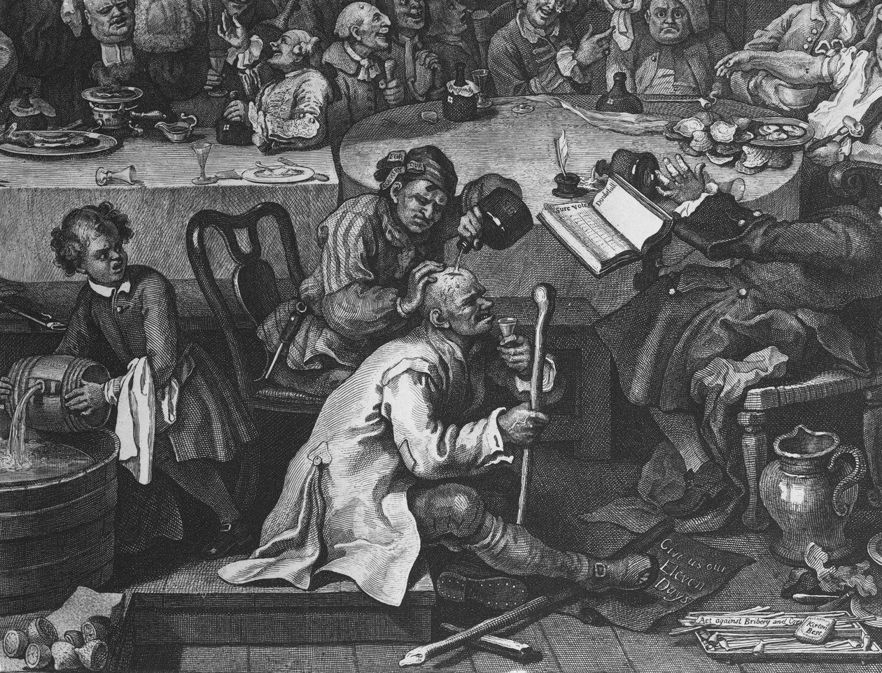 An Election Entertainment, 1755  (detail of 396068) by William Hogarth