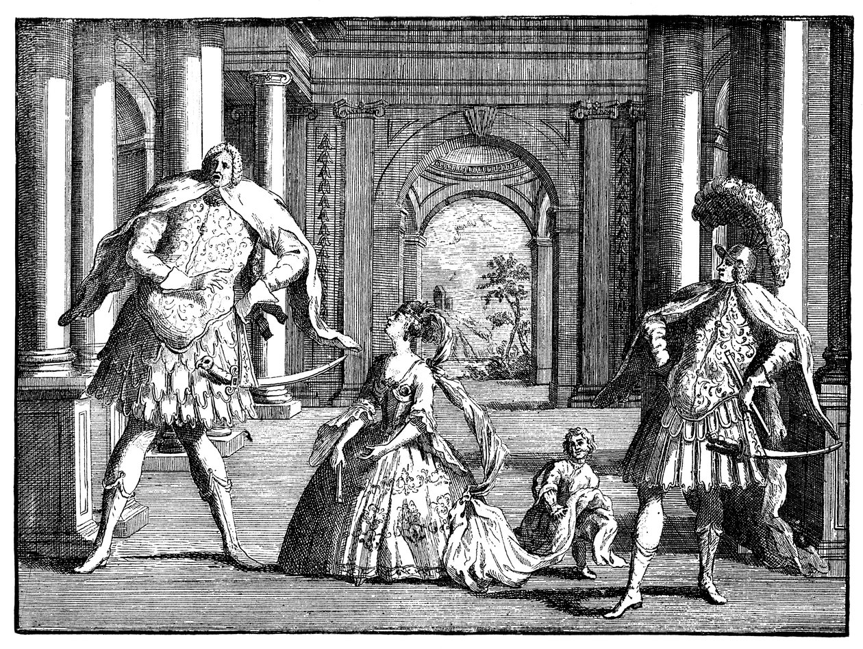 Berenstat, Cuzzoni ve Senesino c1725. by William Hogarth