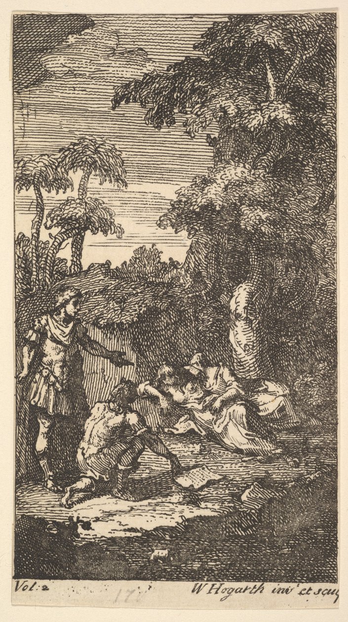 Cassandra, Frontispiece, Cilt. 2:, 1725. by William Hogarth
