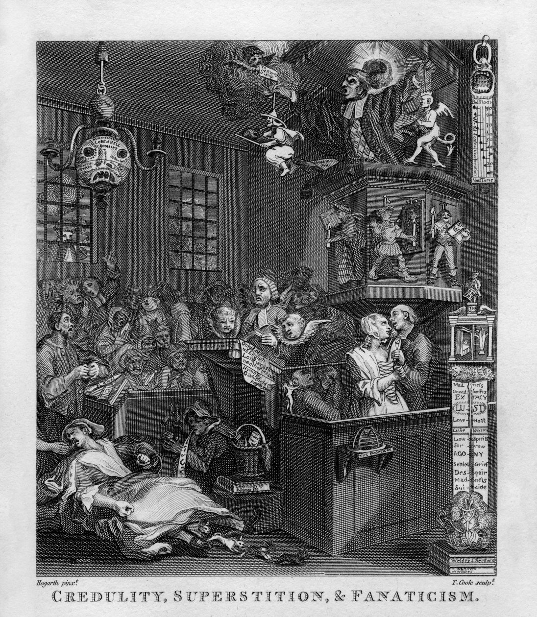 Saflık, Batıl İnanç ve Fanatizm, William Hogarth by William Hogarth