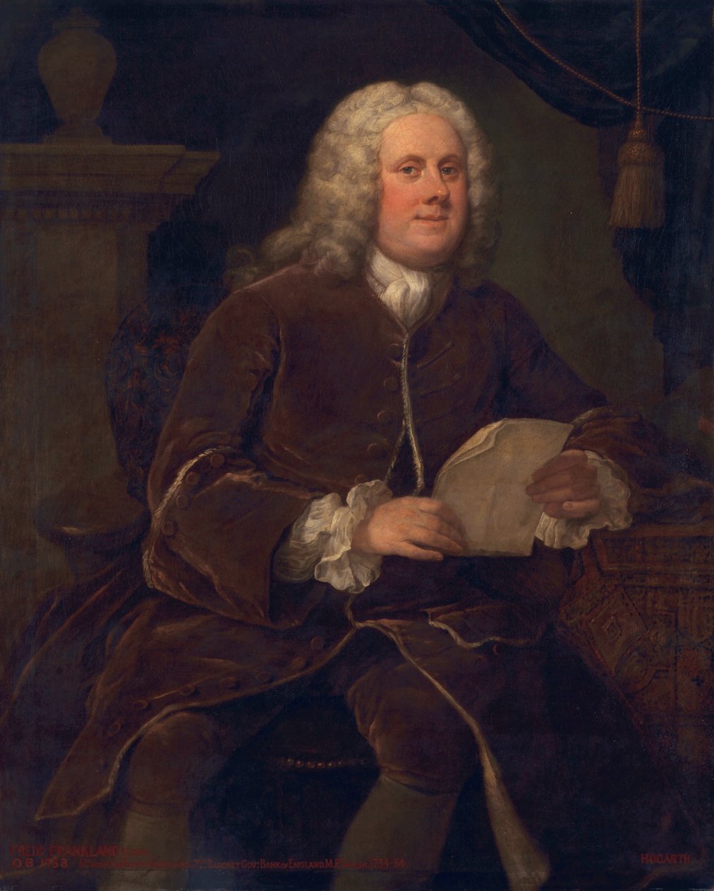 ಫ್ರೆಡೆರಿಕ್ ಫ್ರಾಂಕ್ಲ್ಯಾಂಡ್, c.1739-40 ಟರ್ಕ್ by William Hogarth