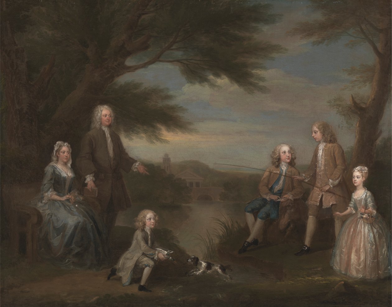 John ve Elizabeth Jeffreys ve Çocukları by William Hogarth