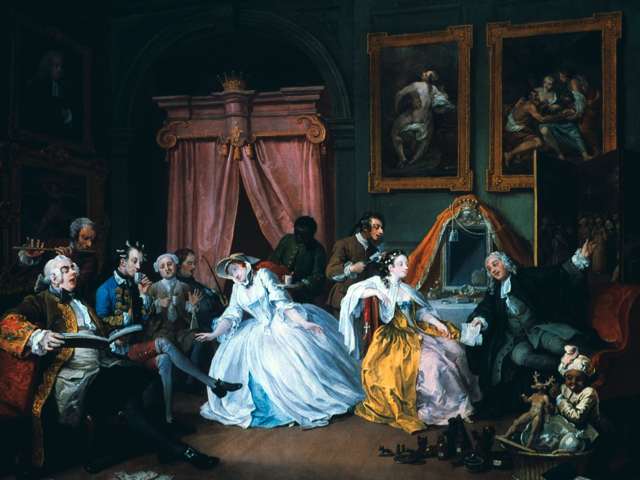 Evlilik A-la-Modu: 4. The Toilette, 1743 by William Hogarth