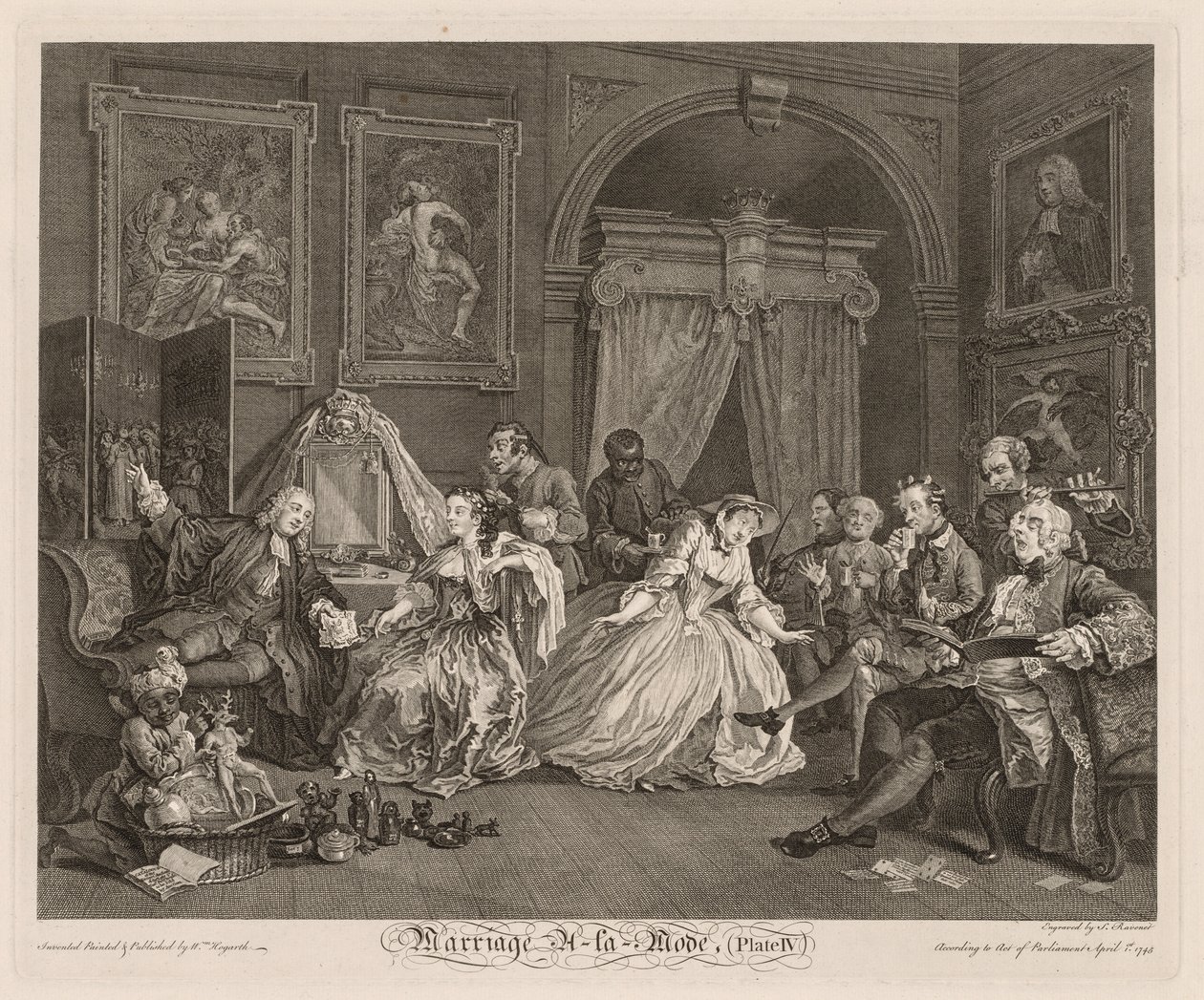 Evlilik Modunda: Tuvalet Sahnesi, 1745. by William Hogarth