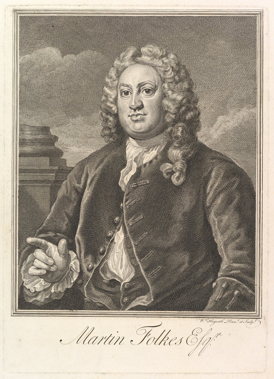 Martin Folkes, 1742. by William Hogarth