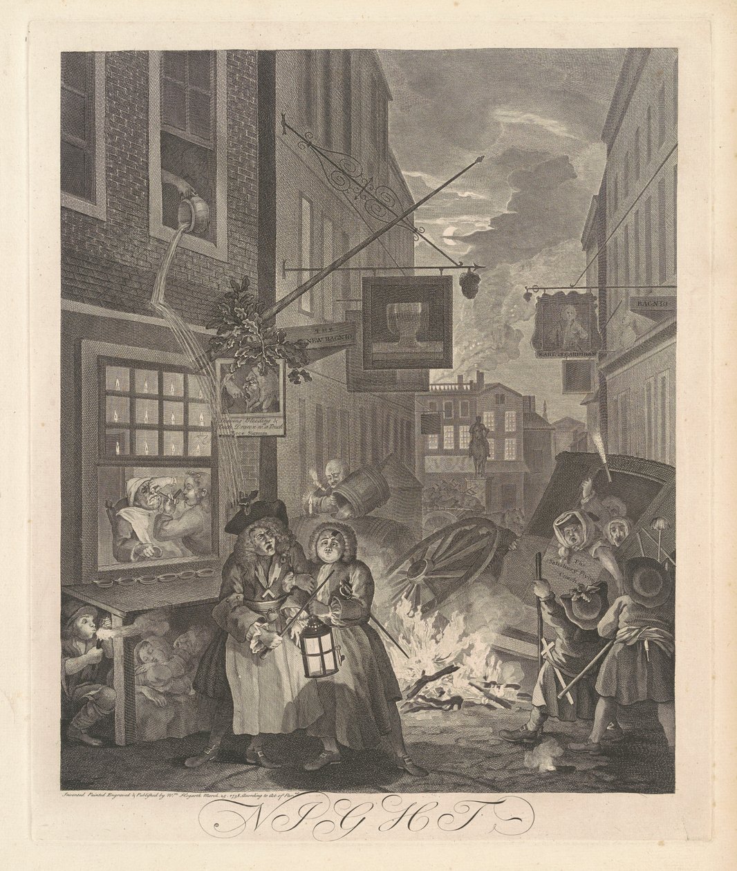 Gece by William Hogarth
