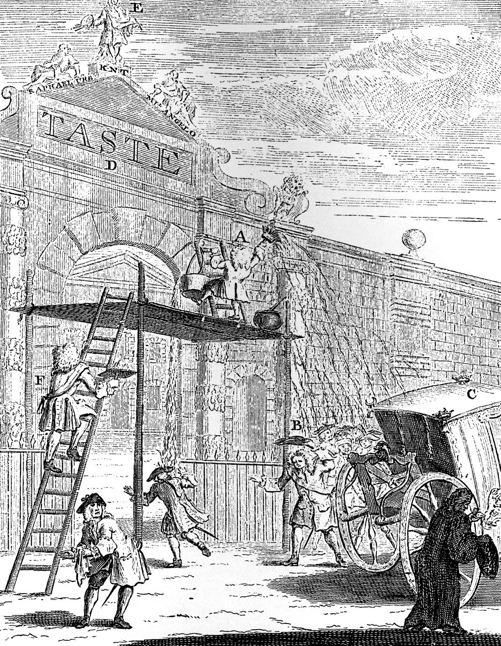 Tat: Burlington Evi Kapısı, 1731. by William Hogarth