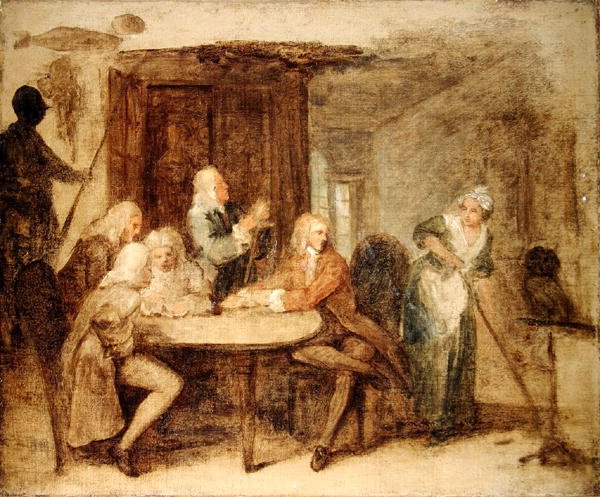 Antikacılar (tuval üzerine yağlı boya) by William Hogarth