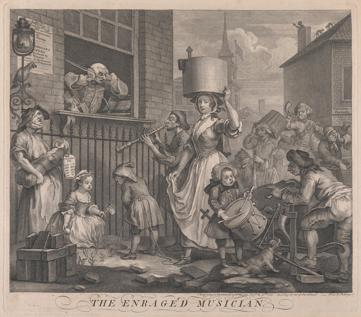 Öfkeli Müzisyen by William Hogarth