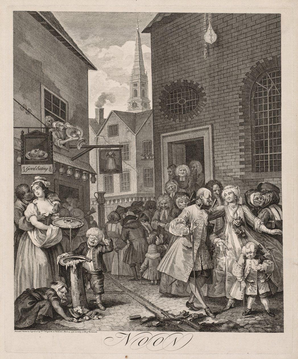 Günün Dört Saati: Öğlen by William Hogarth