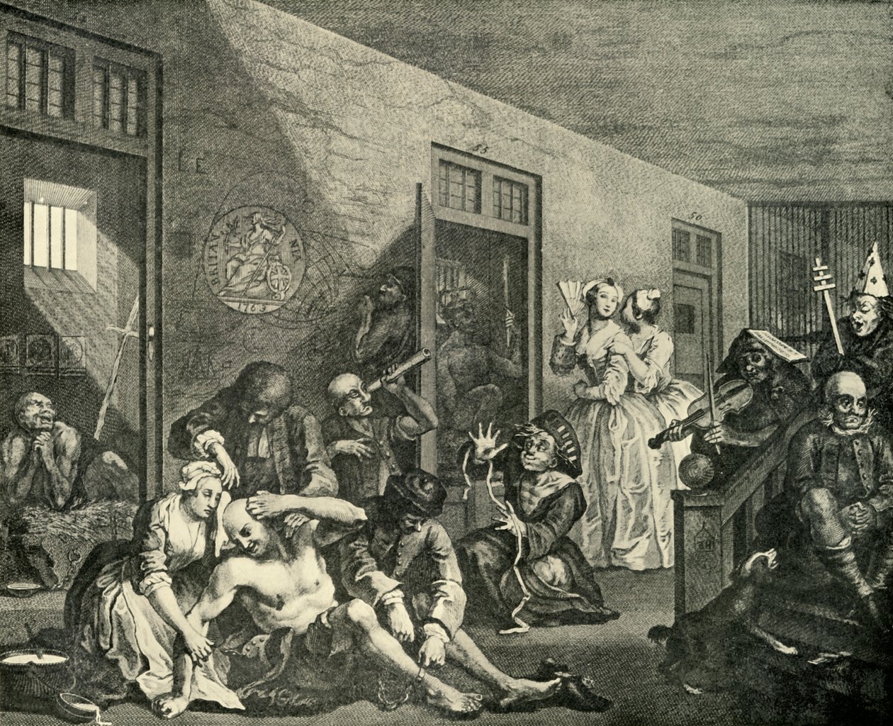 Delinin Tedavisi, 1733, 1925. by William Hogarth