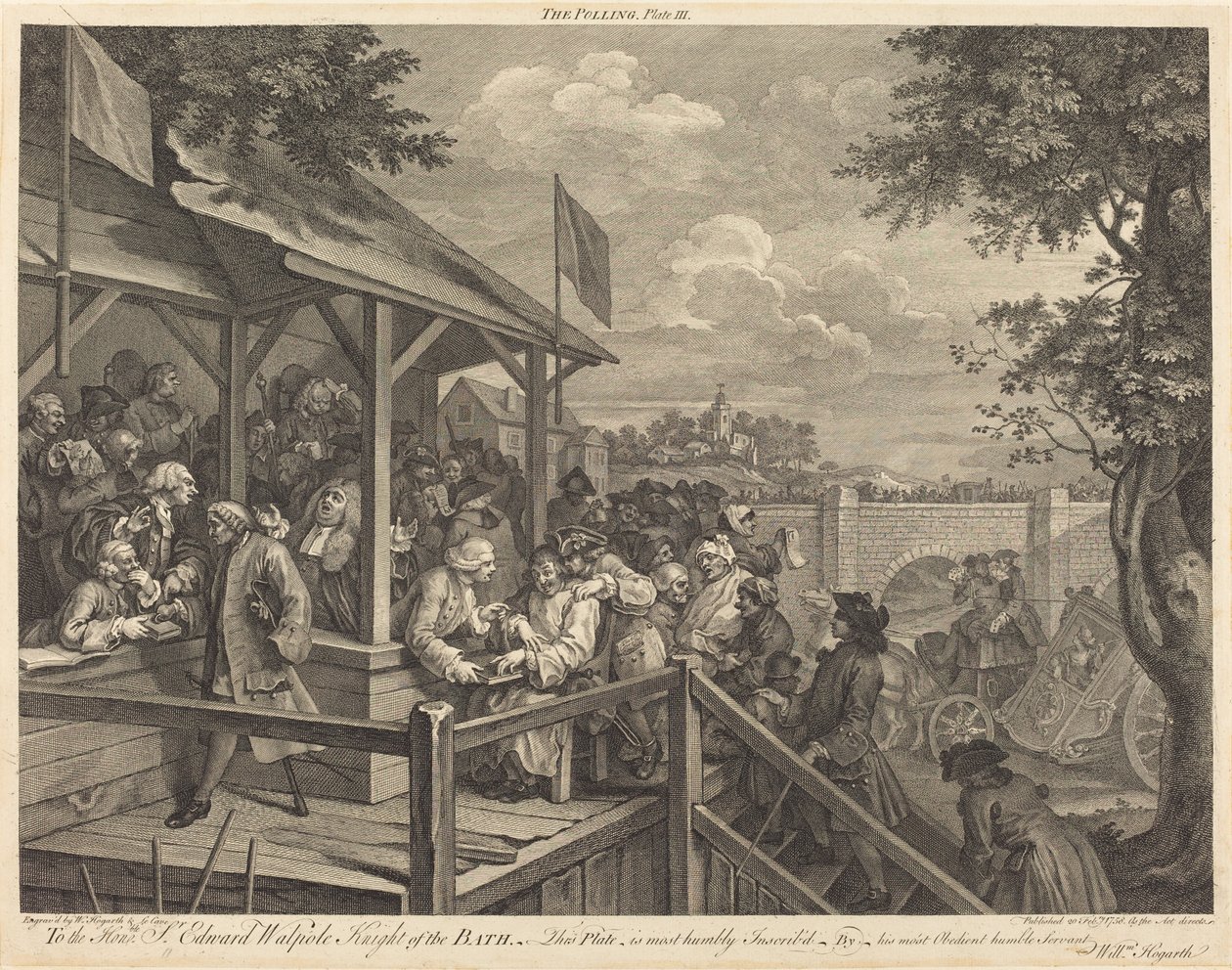 yoklama by William Hogarth and Francois Morellon de La Cave