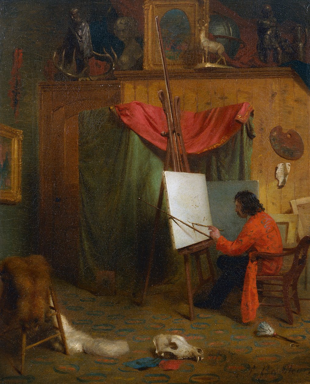ಸ್ಟುಡಿಯೋ ಟರ್ಕಿಯಲ್ಲಿ ಸ್ವಯಂ ಭಾವಚಿತ್ರ by William Holbrook Beard