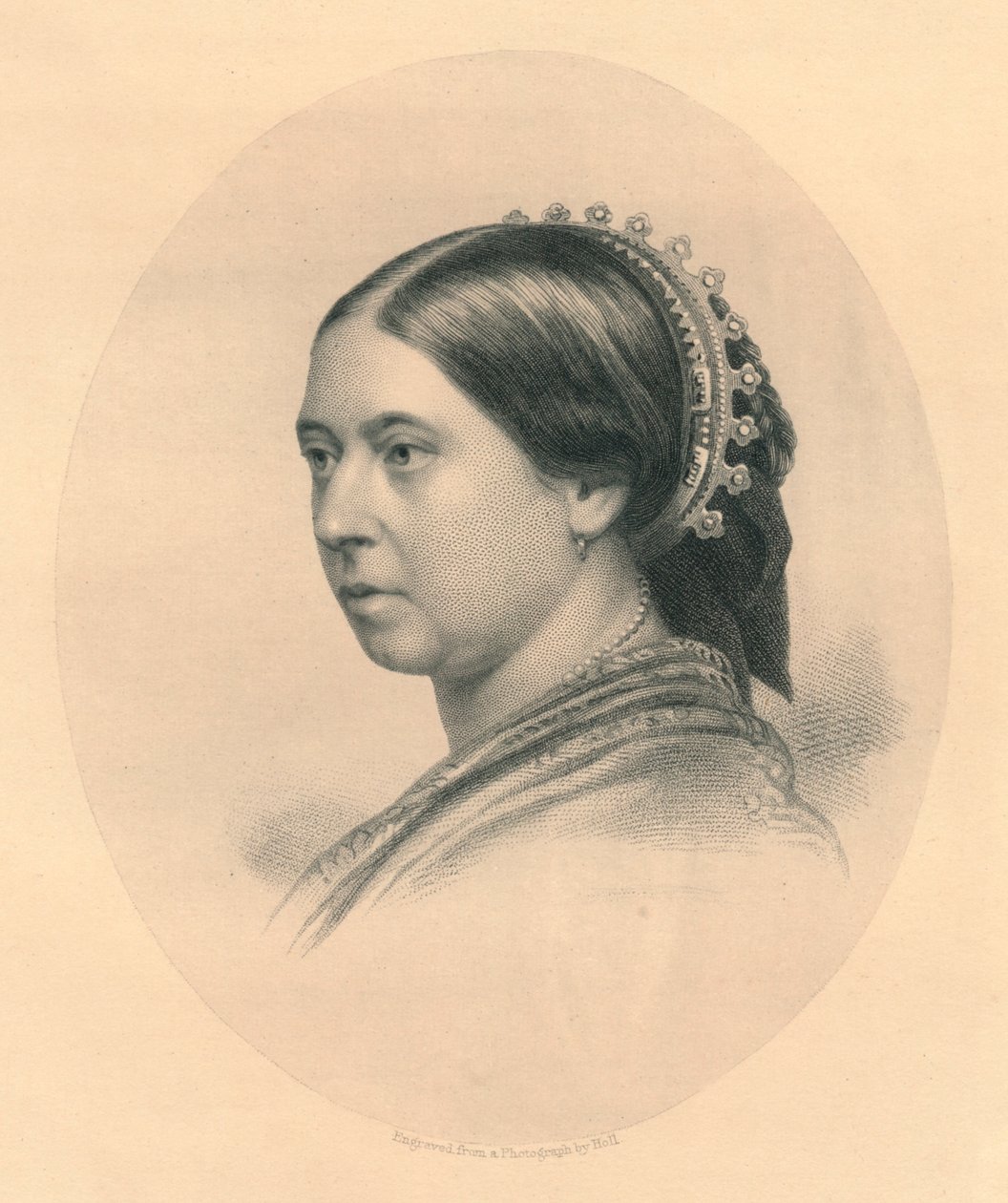Majesteleri Kraliçe, 1860'lar. by William Holl