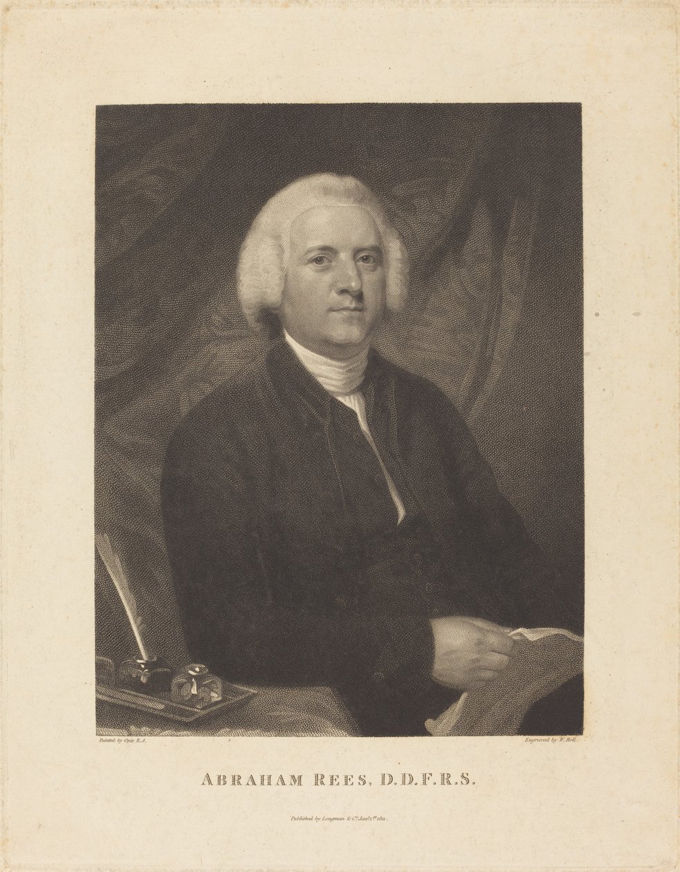 Abraham Rees by William Holl I after John Opie