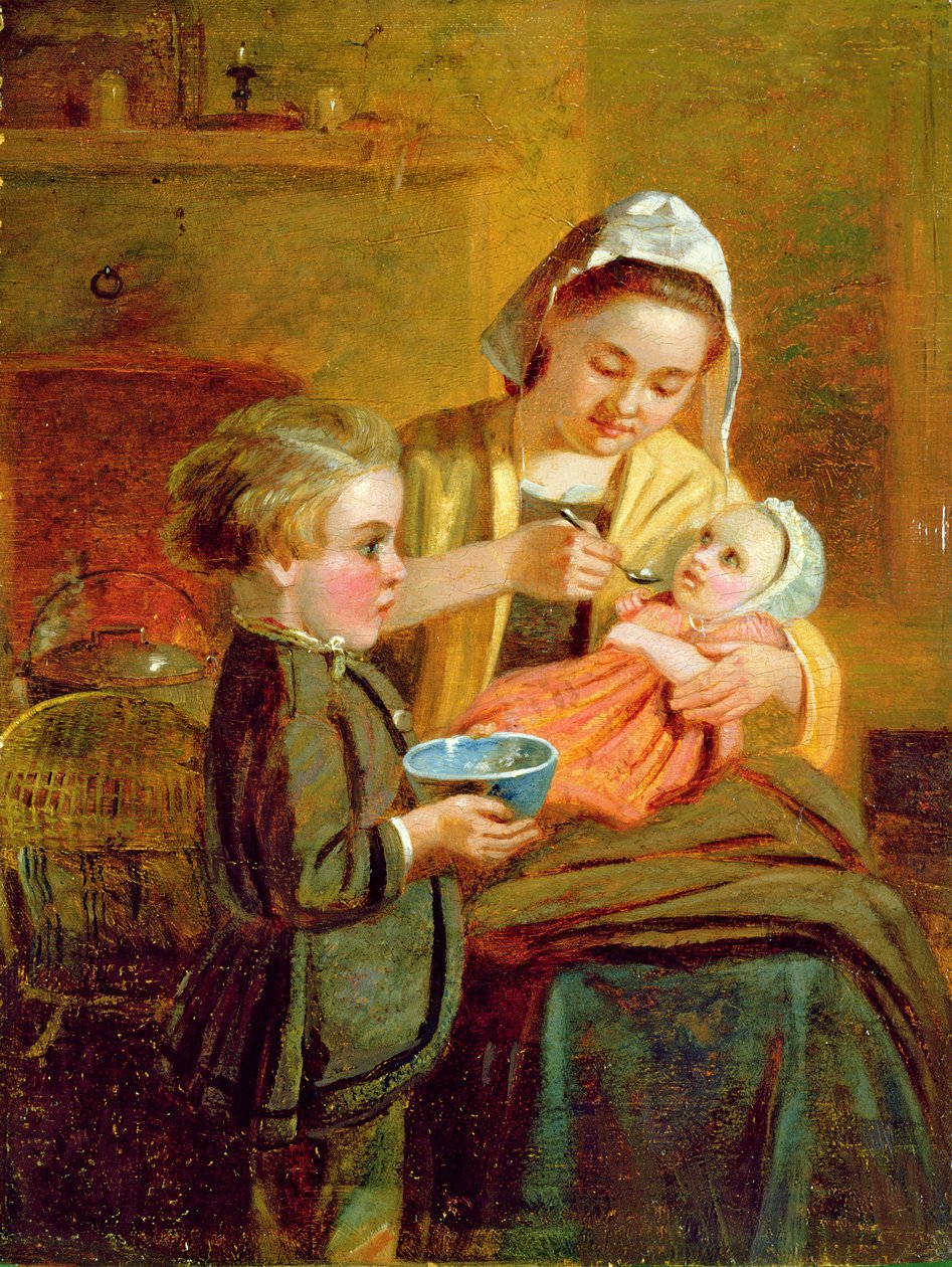Bebeği beslemek by William I Bromley