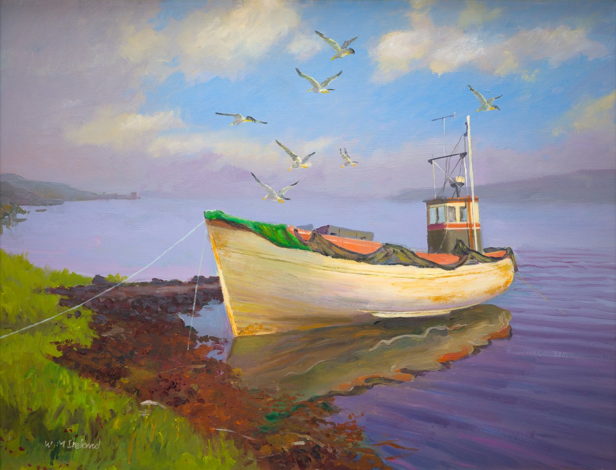 Yaşlanan serseri (gemide yağ) by William Ireland