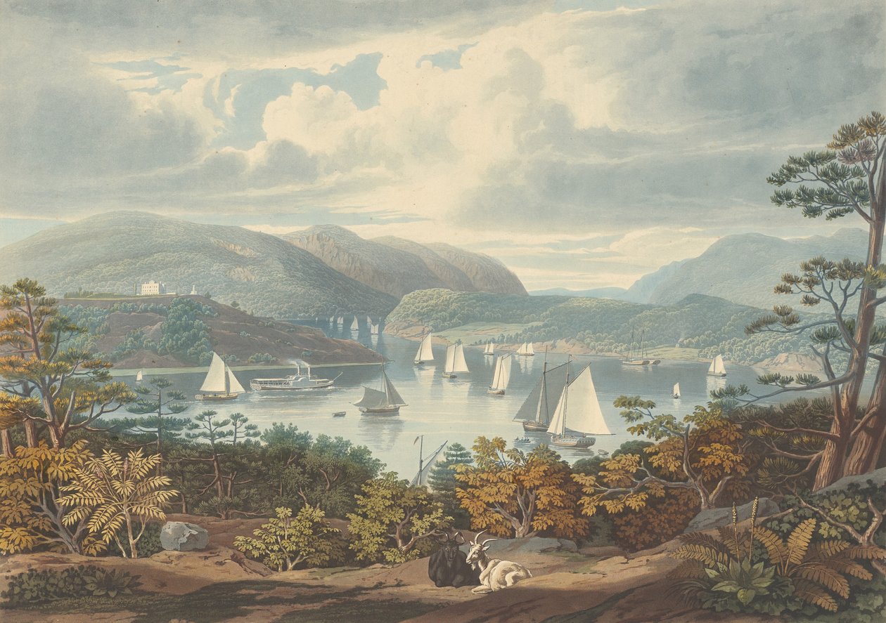 Phillipstown'dan West Point, 1831'de yayınlandı. by William James Bennett