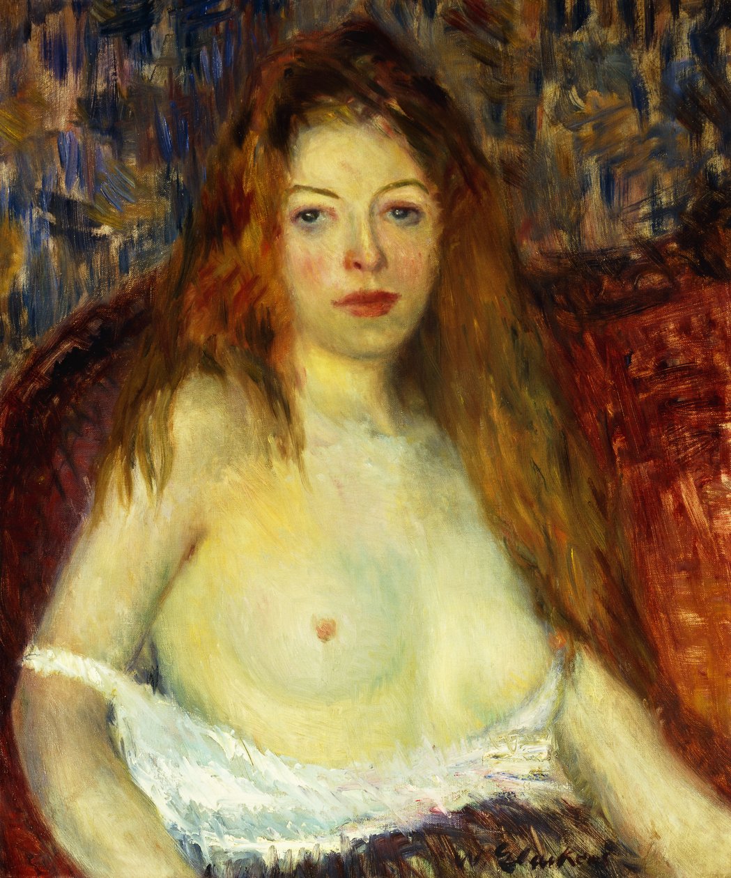 Kızıl Saçlı Model by William James Glackens