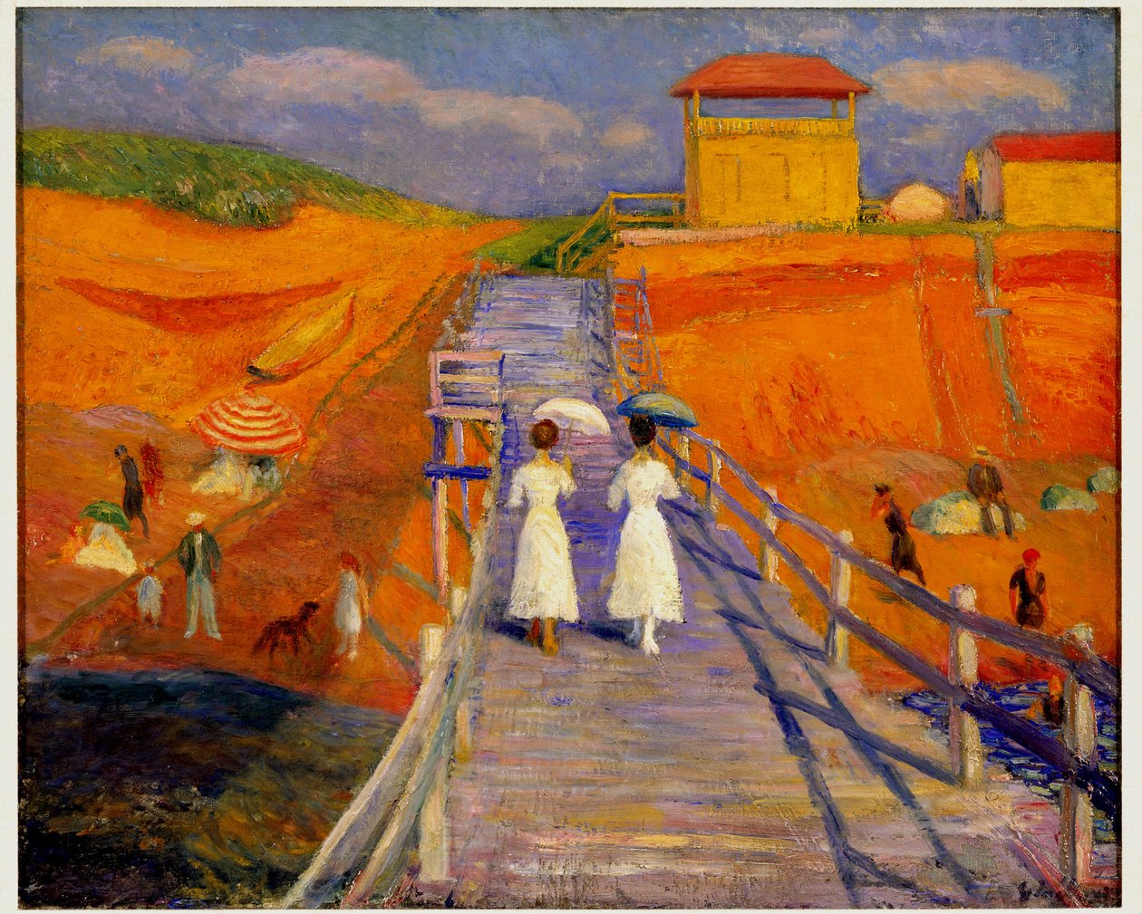 Cape Cod İskelesi, 1908 by William James Glackens