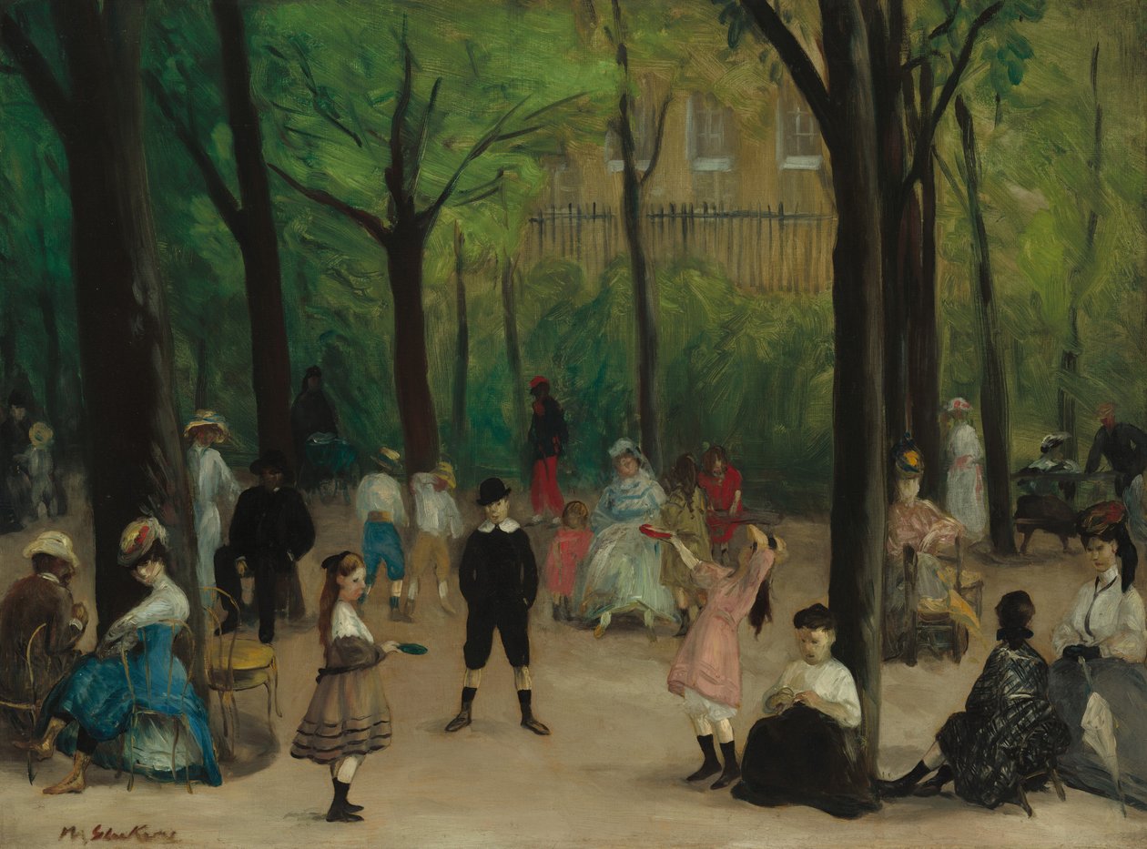 Lüksemburg Bahçeleri, 1906. by William James Glackens