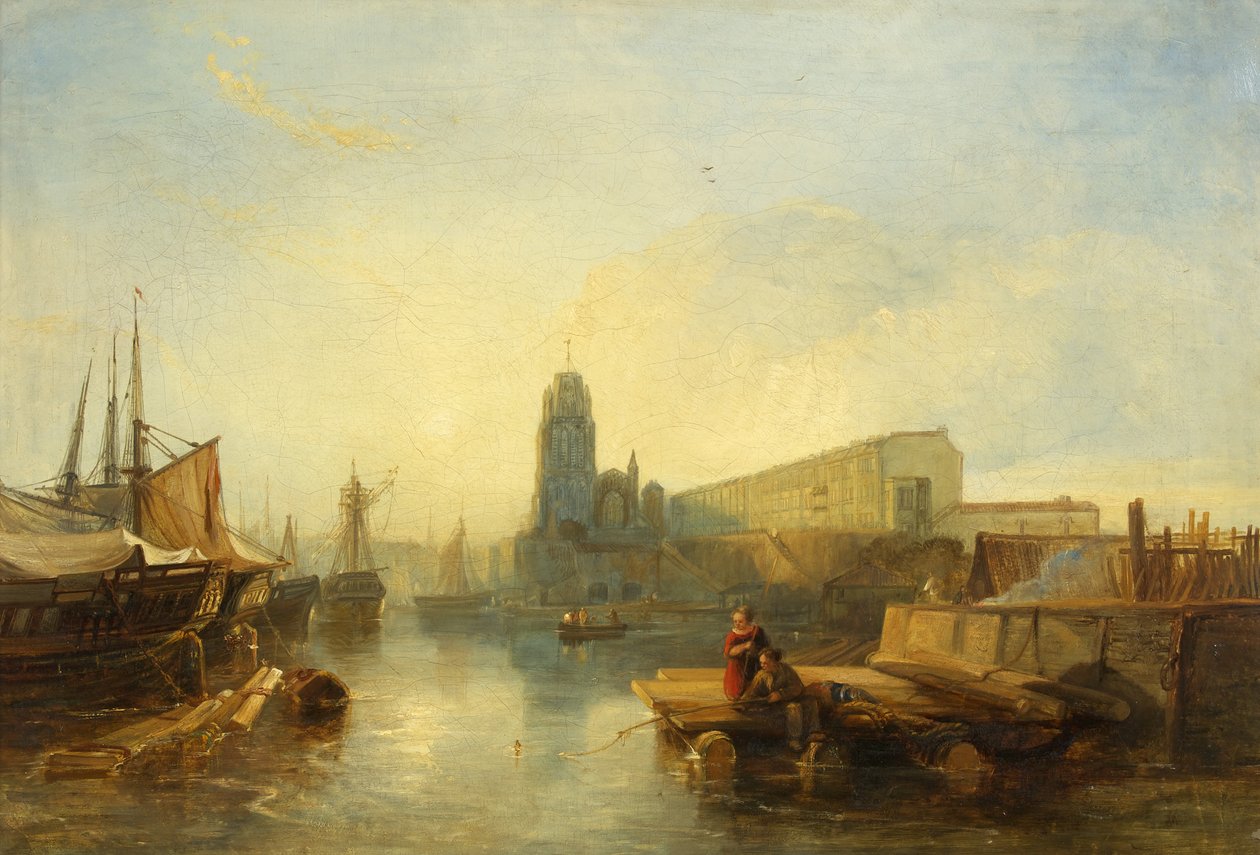 Bristol Limanı (tuval üzerine yağlı boya) by William James Muller