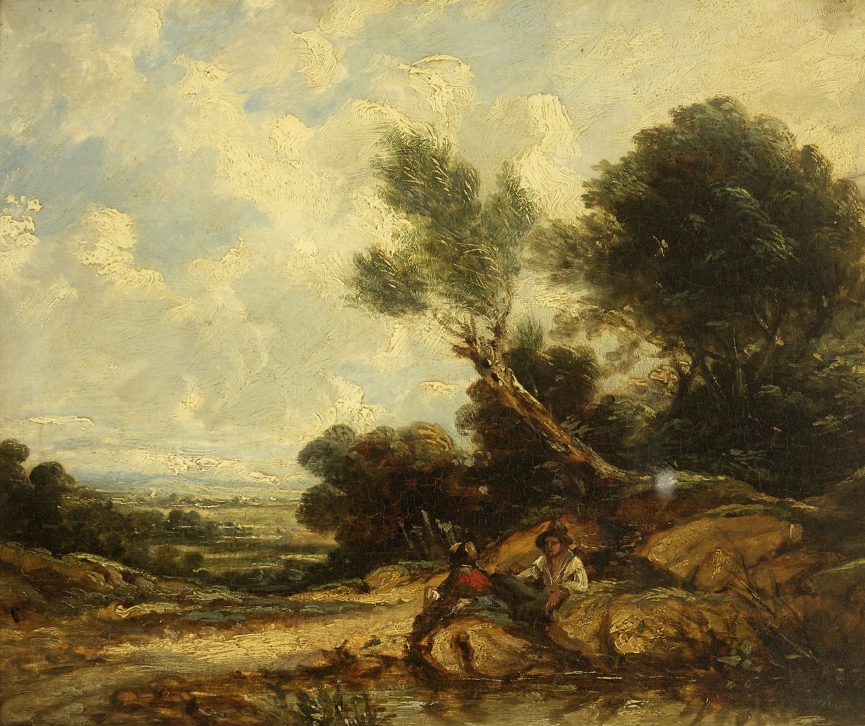 Landscape with Figures by William James Muller