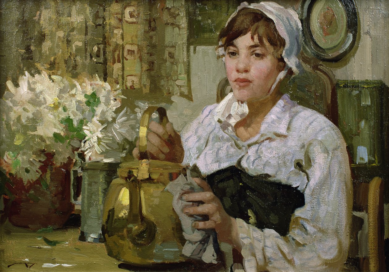Cuma Sabahı (tuval üzerine yağlıboya) by William Lee Hankey