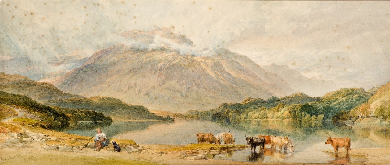 Manzaradaki Sığır by William Leighton Leitch