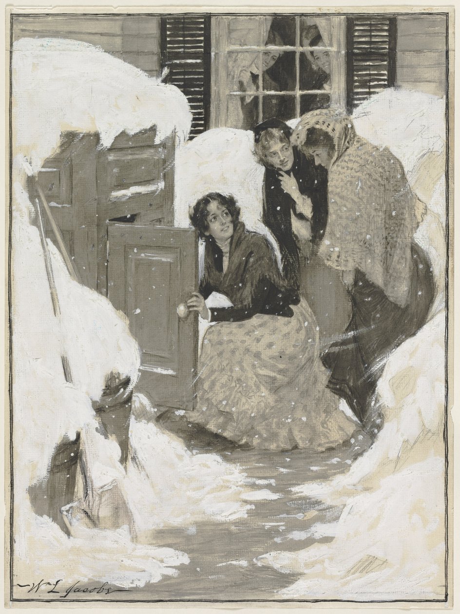 Bir Kitap İllüstrasyonu için Eskiz. by William Leroy Jacobs