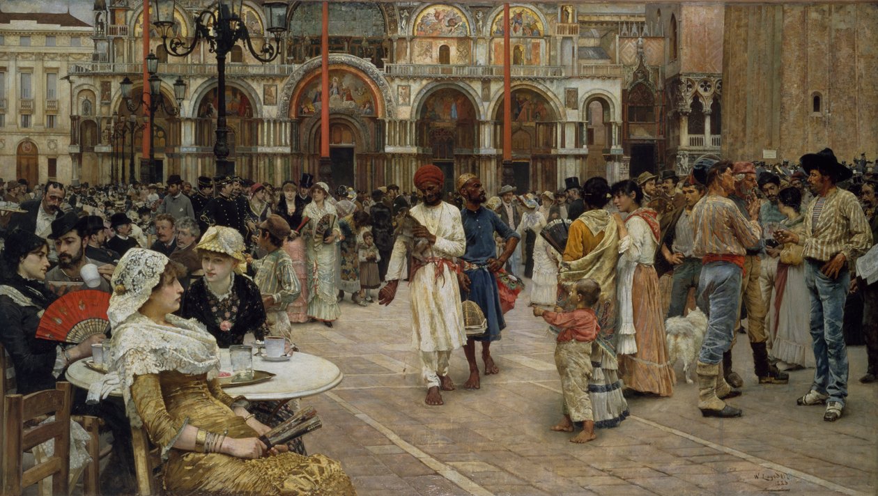 Piazza di San Marco, Venedik, 1883 by William Logsdail