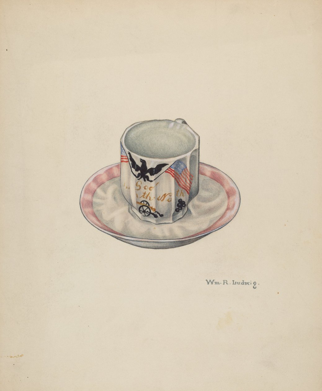 Fincan ve Tabak, c. 1940. by William Ludwig