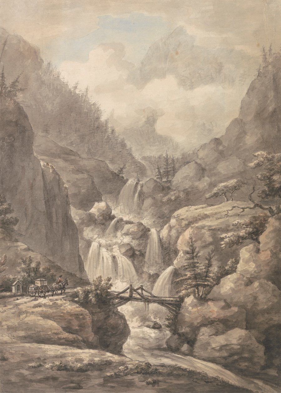 Alpler Arasından Geçen Bir Şezlong by William Marlow