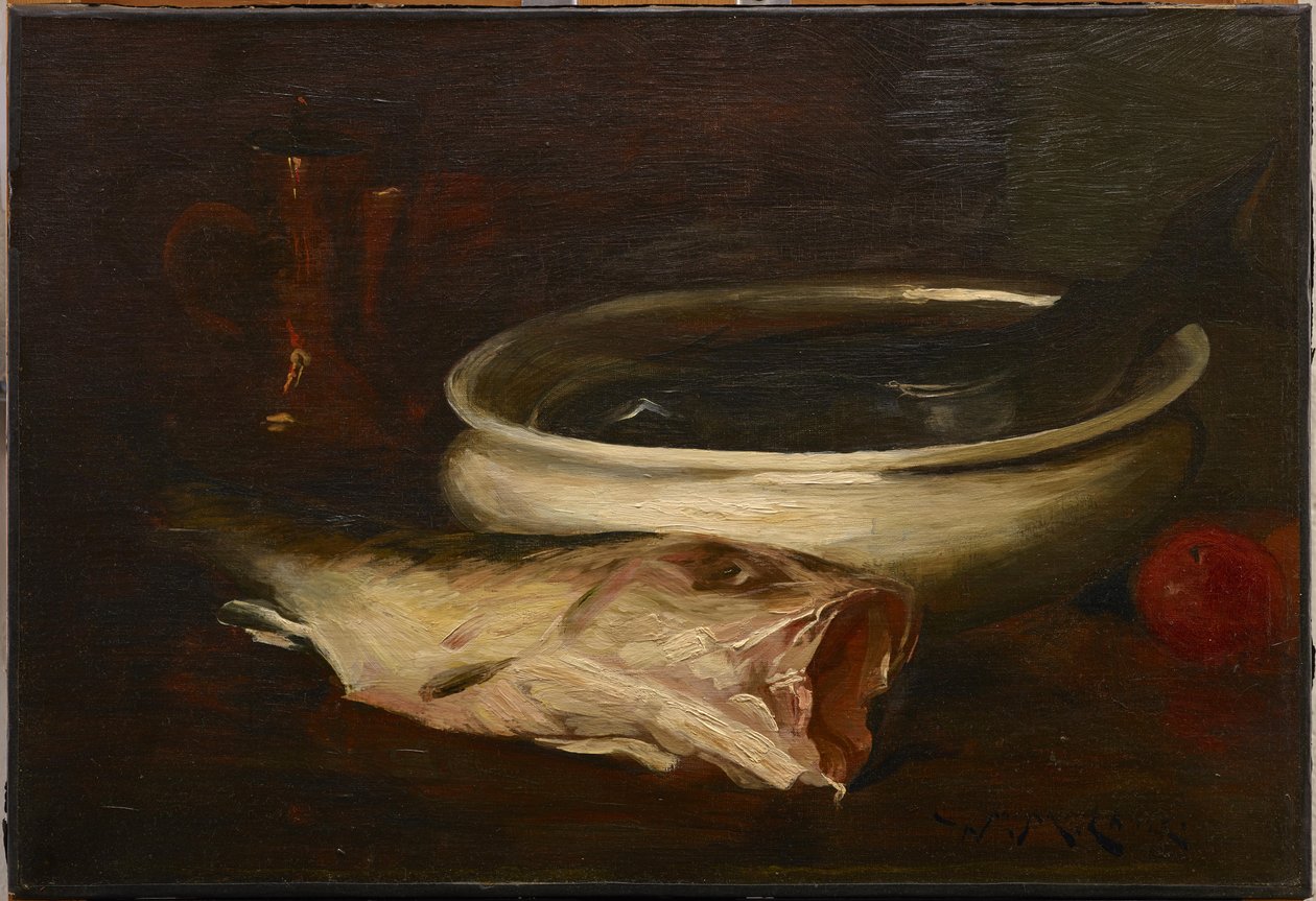 Balık ve Natürmort by William Merritt Chase