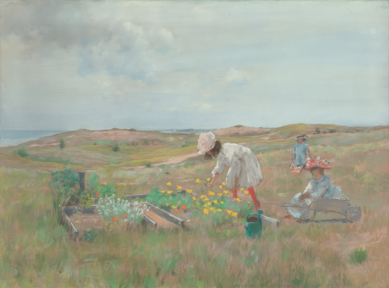 Çiçek Toplama by William Merritt Chase