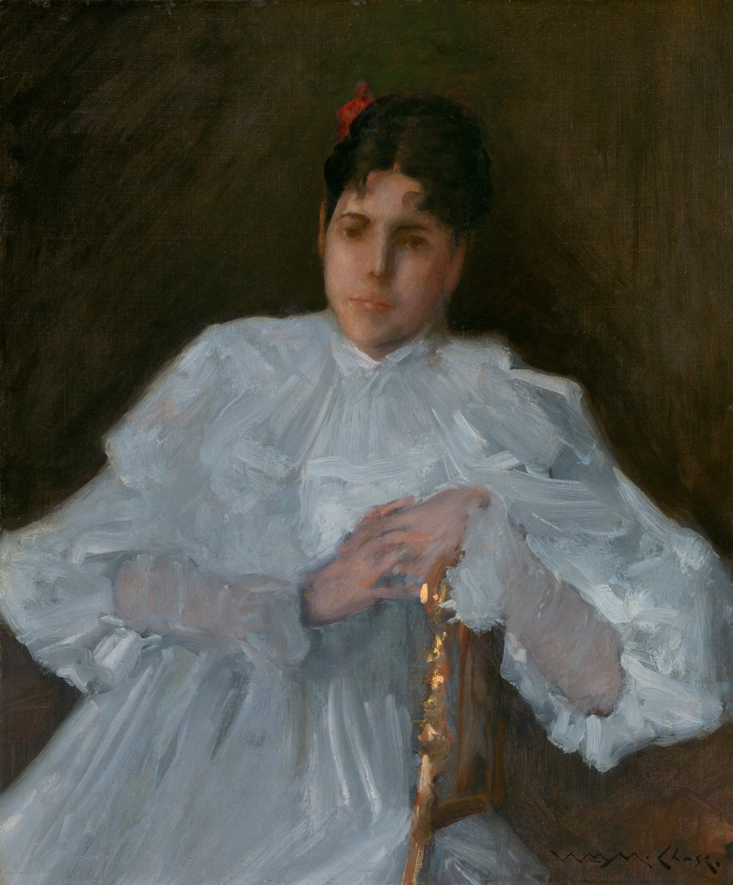 Beyazlı Kız, ca. 1890. by William Merritt Chase