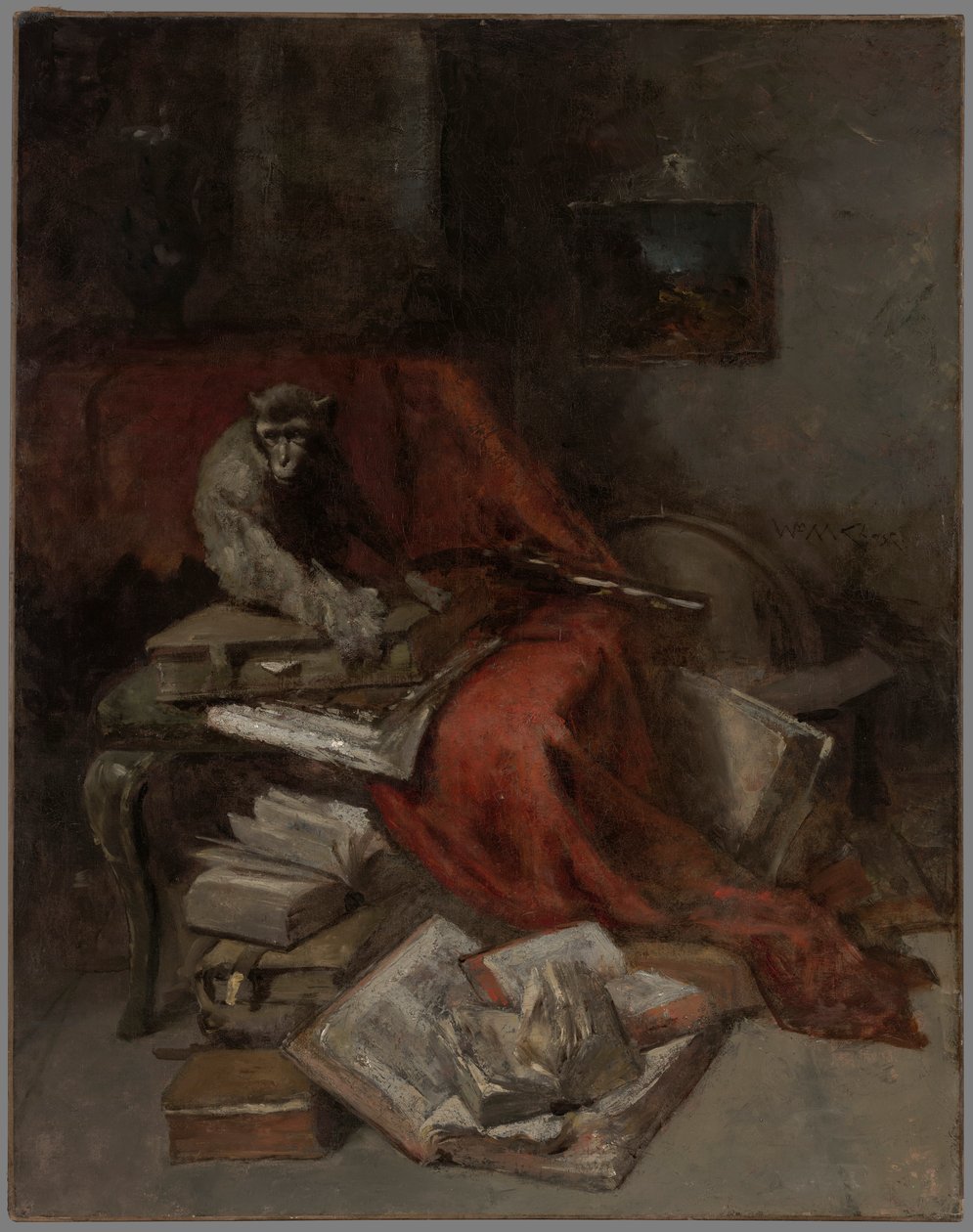 Edebiyatla Maymunlaşmak by William Merritt Chase