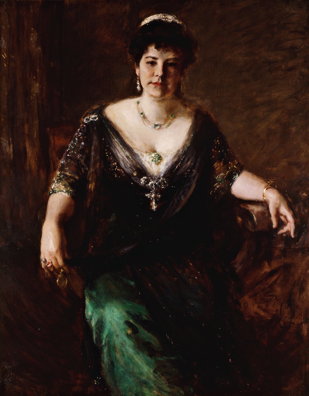 Bayan portresi, c.1910 by William Merritt Chase