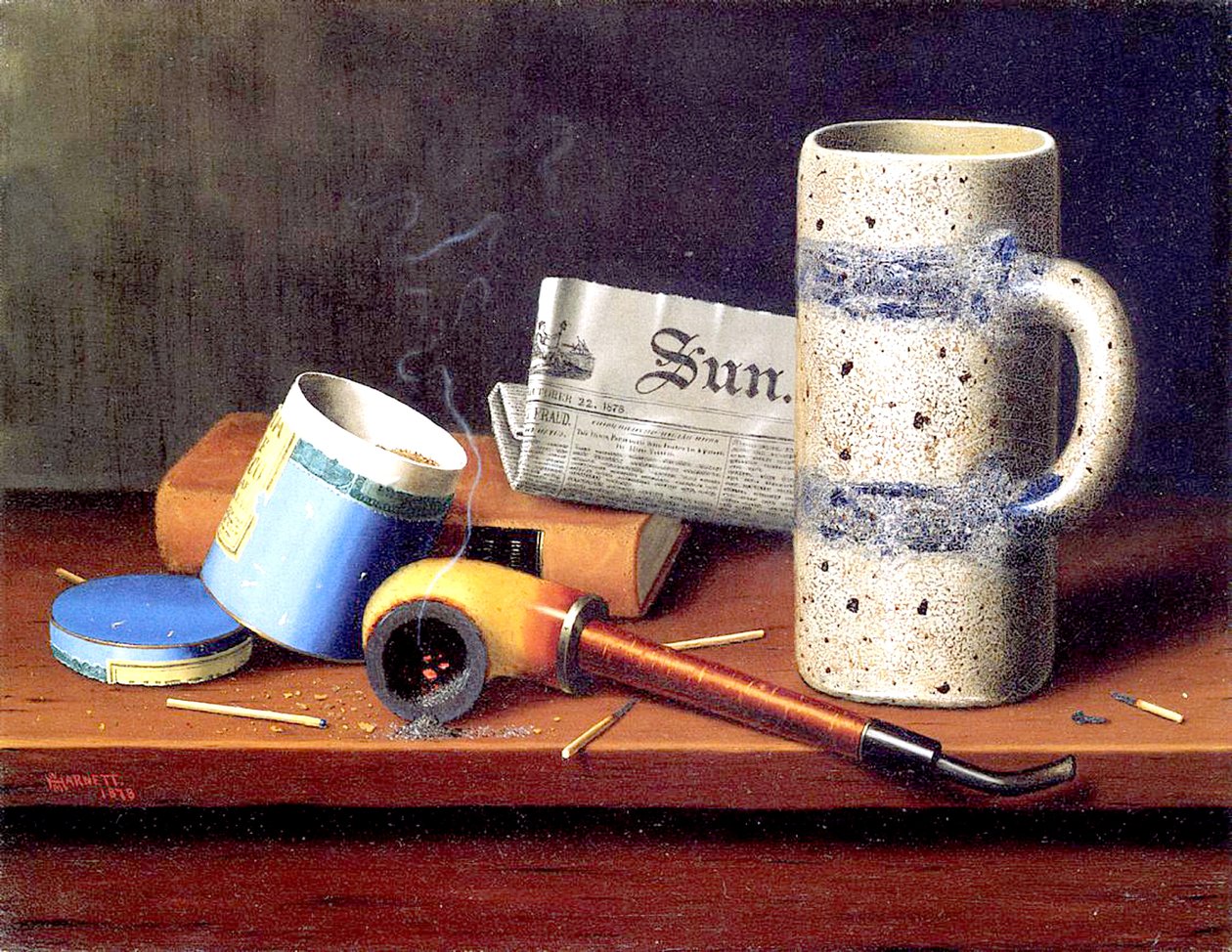 Mavi Tütün Kutusu by William Michael Harnett