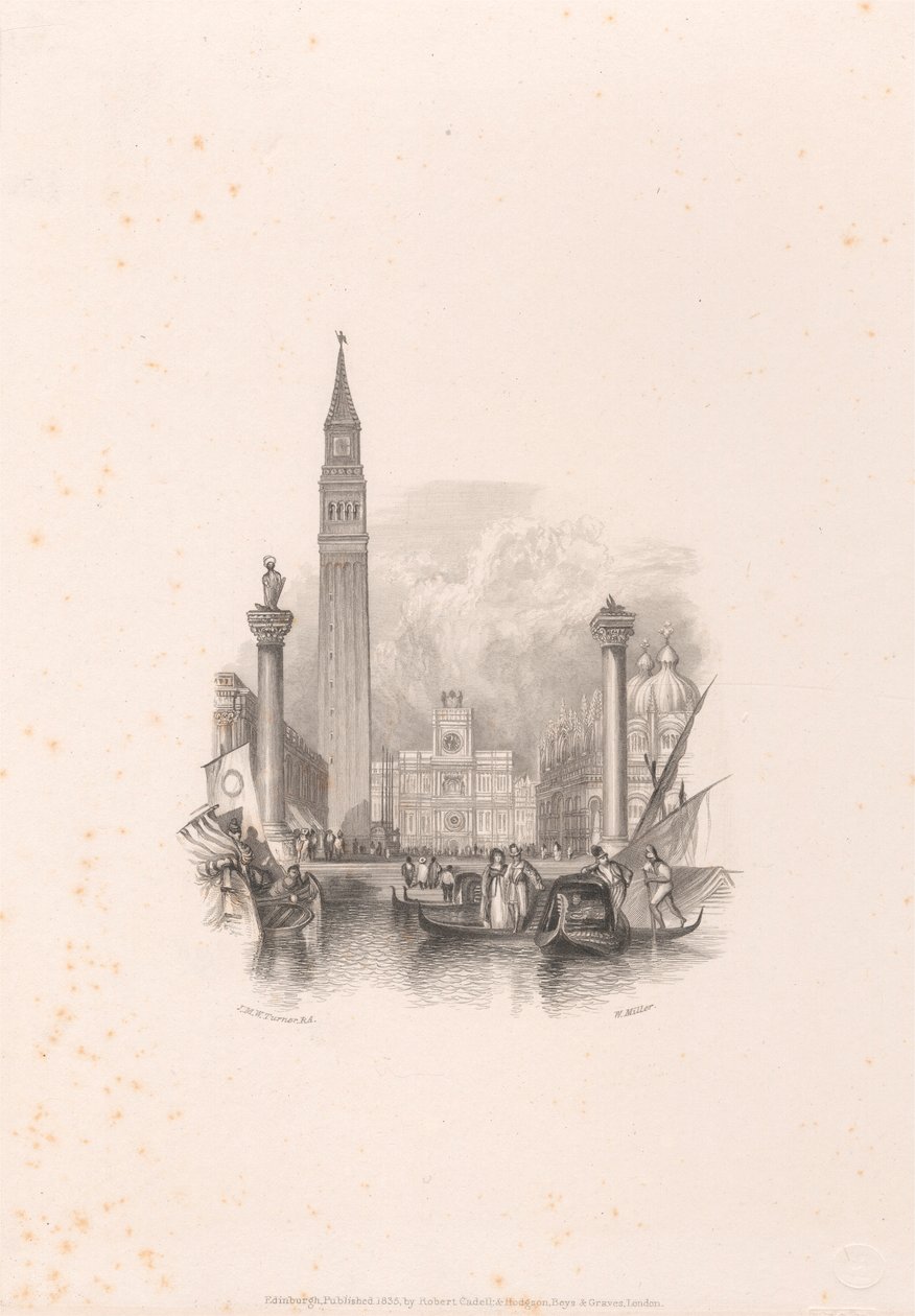 Venedik - Çan Kulesi by William Miller