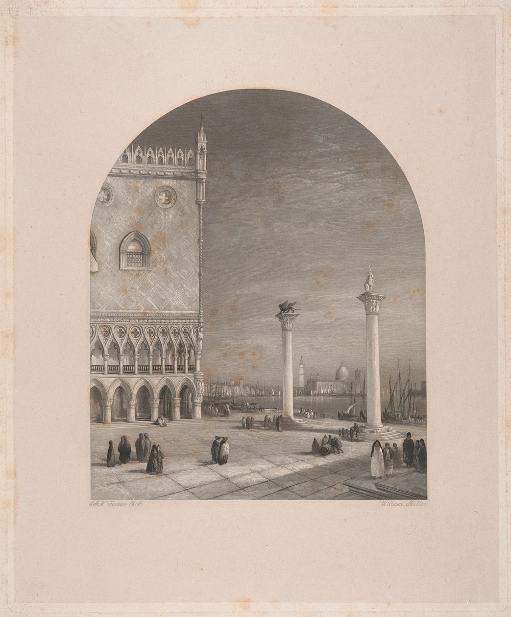 Venedik - Piazzetta by William Miller
